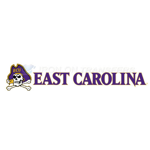 East Carolina Pirates Logo T-shirts Iron On Transfers N4311